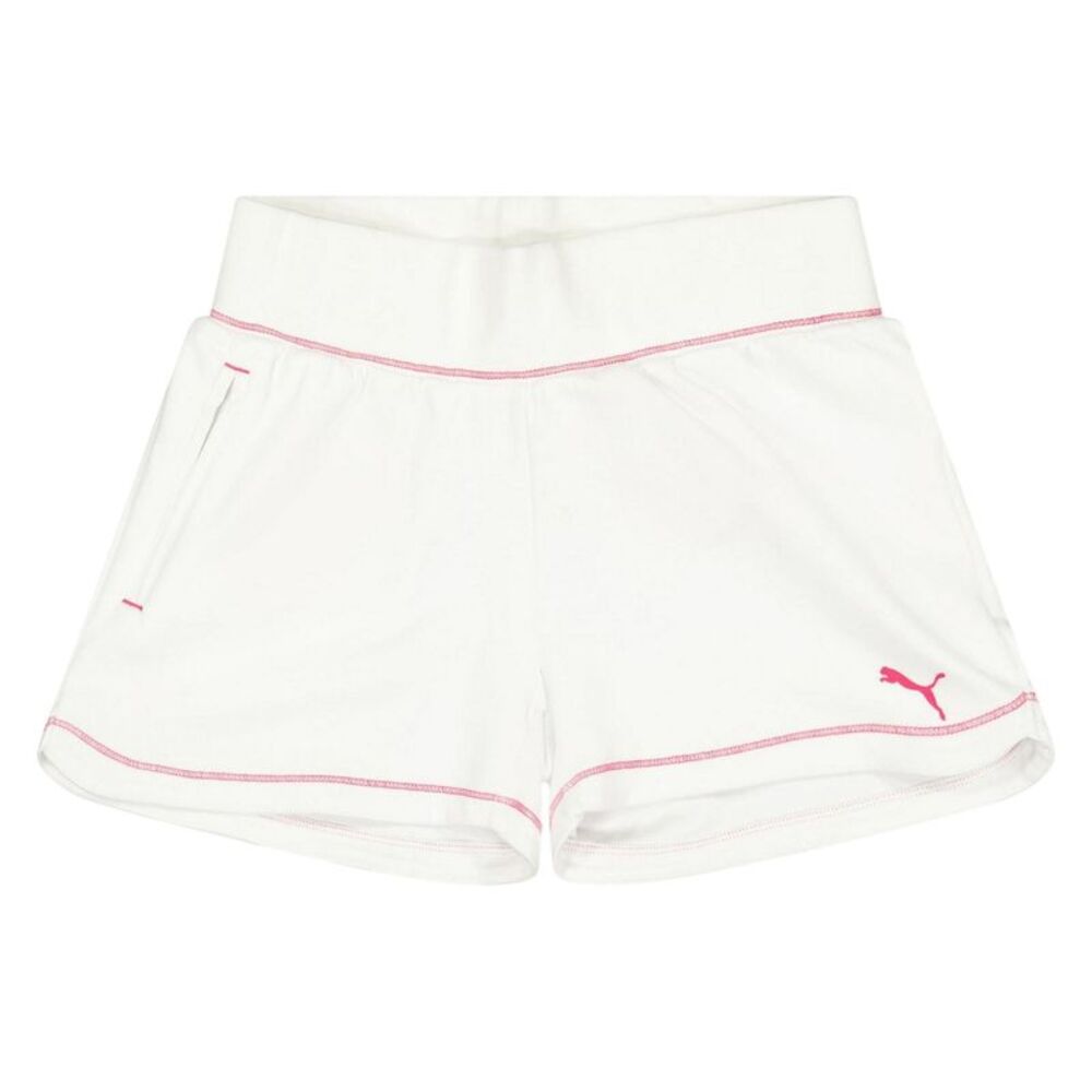 Puma Childrens/Kids Knitted Logo Shorts / White